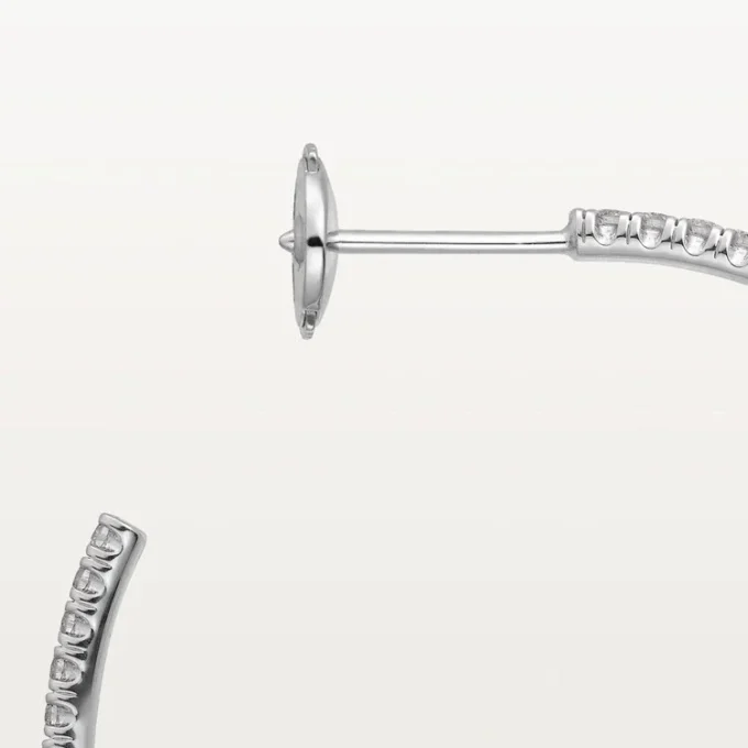 Etincelle De Cartier Earrings, Large Model – White Gold, Diamonds – Cartier