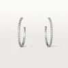 Etincelle De Cartier Earrings, Medium Model – White Gold, Diamonds – Cartier