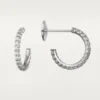 Etincelle De Cartier Earrings, Small Model – White Gold, Diamonds – Cartier