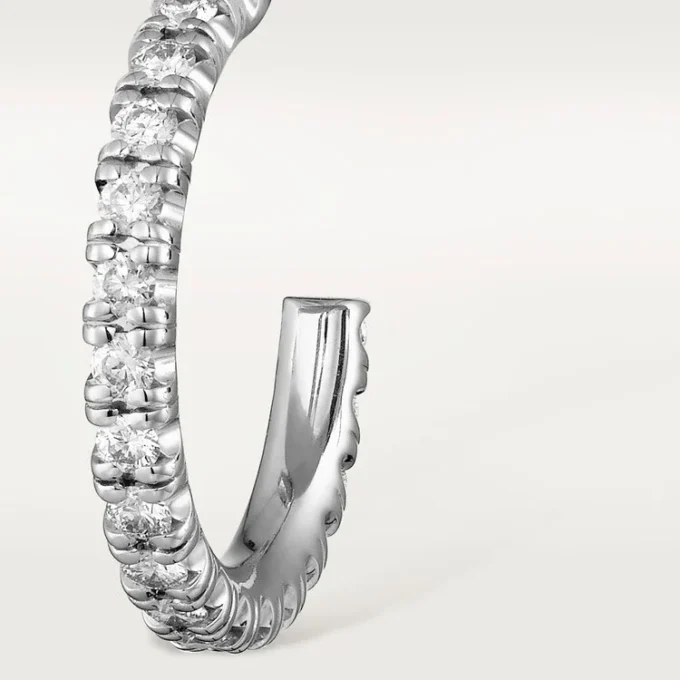 Etincelle De Cartier Earrings, Small Model – White Gold, Diamonds – Cartier