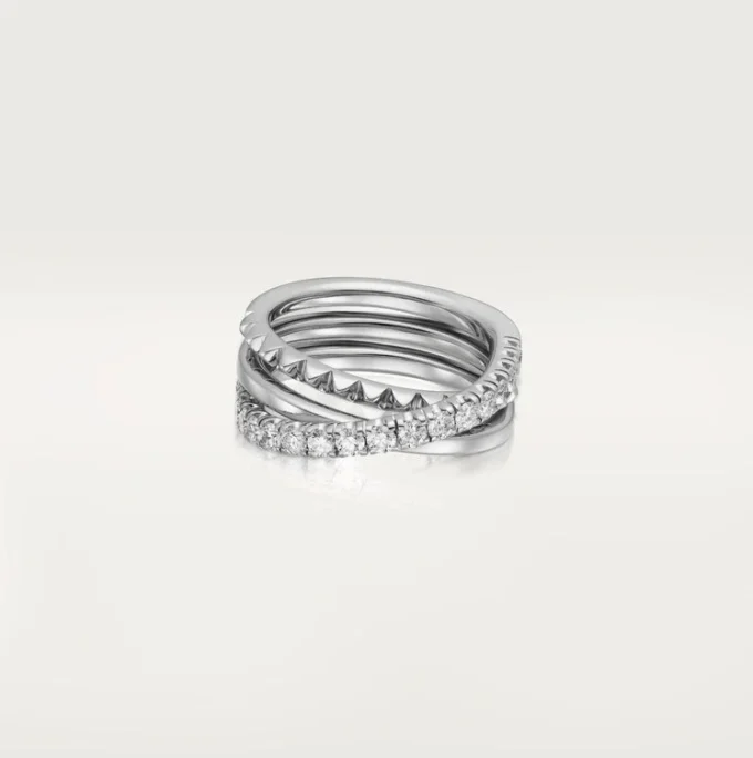 Etincelle De Cartier Ring – White Gold, Diamonds – Cartier Etincelle De Cartier Ring – White Gold, Diamonds – Cartier