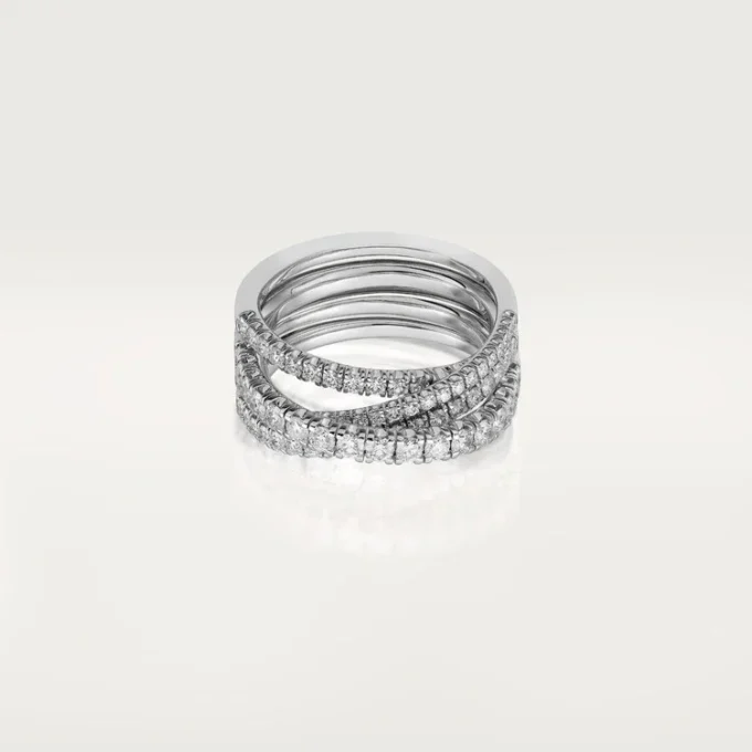 Etincelle De Cartier Ring – White Gold, Diamonds – Cartier Etincelle De Cartier Ring – White Gold, Diamonds – Cartier