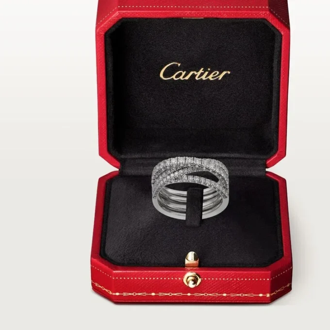 Etincelle De Cartier Ring – White Gold, Diamonds – Cartier Etincelle De Cartier Ring – White Gold, Diamonds – Cartier