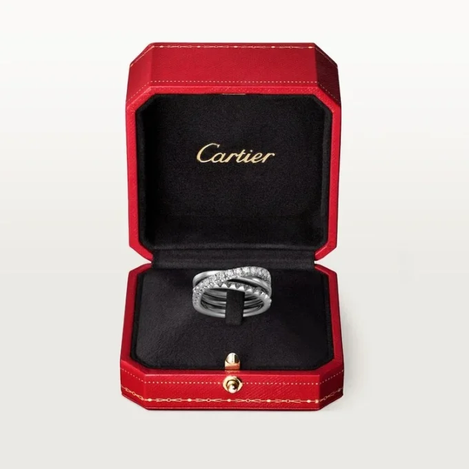 Etincelle De Cartier Ring – White Gold, Diamonds – Cartier Etincelle De Cartier Ring – White Gold, Diamonds – Cartier
