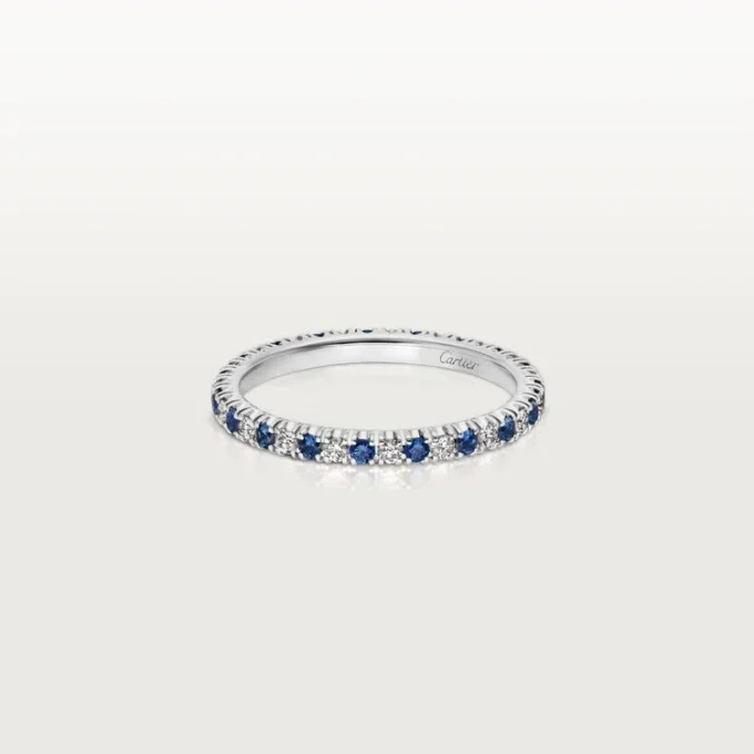 Etincelle De Cartier Wedding Band – Platinum, Sapphires, Diamonds – Cartier Etincelle De Cartier Wedding Band – Platinum, Sapphires, Diamonds – Cartier