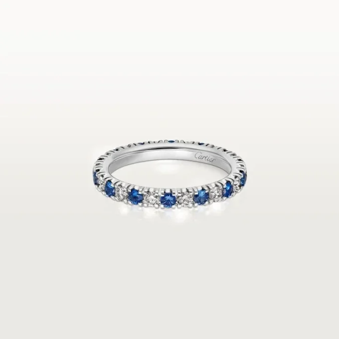 Etincelle De Cartier Wedding Band – Platinum, Sapphires, Diamonds – Cartier Etincelle De Cartier Wedding Band – Platinum, Sapphires, Diamonds – Cartier
