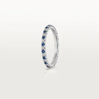 Etincelle De Cartier Wedding Band – Platinum, Sapphires, Diamonds – Cartier