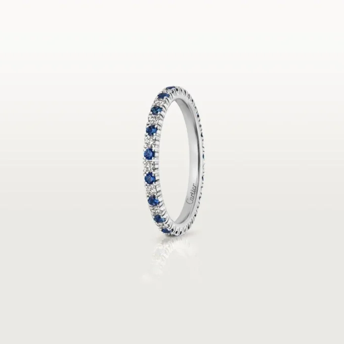 Etincelle De Cartier Wedding Band – Platinum, Sapphires, Diamonds – Cartier Etincelle De Cartier Wedding Band – Platinum, Sapphires, Diamonds – Cartier
