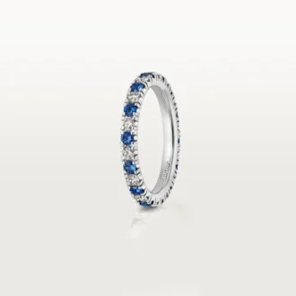 Etincelle De Cartier Wedding Band – Platinum, Sapphires, Diamonds – Cartier