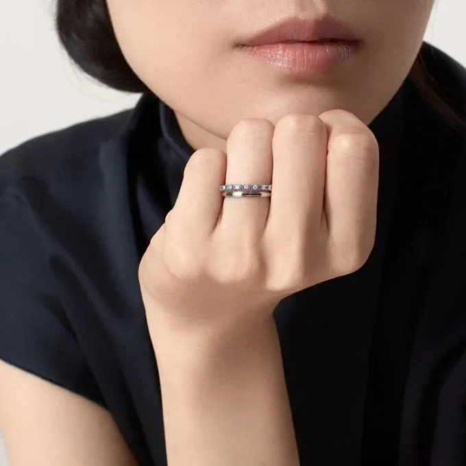 Etincelle De Cartier Wedding Band – Platinum, Sapphires, Diamonds – Cartier Etincelle De Cartier Wedding Band – Platinum, Sapphires, Diamonds – Cartier