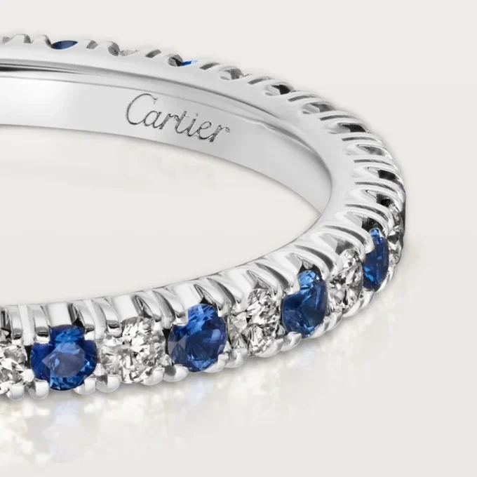 Etincelle De Cartier Wedding Band – Platinum, Sapphires, Diamonds – Cartier Etincelle De Cartier Wedding Band – Platinum, Sapphires, Diamonds – Cartier