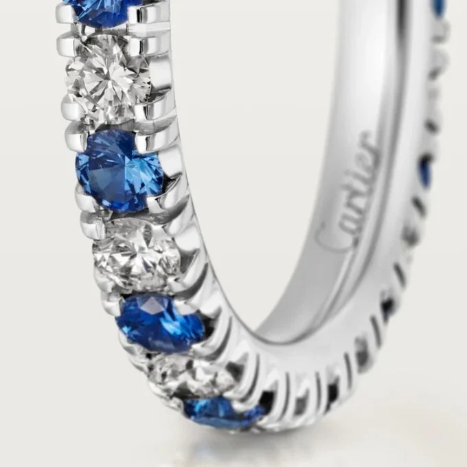 Etincelle De Cartier Wedding Band – Platinum, Sapphires, Diamonds – Cartier Etincelle De Cartier Wedding Band – Platinum, Sapphires, Diamonds – Cartier