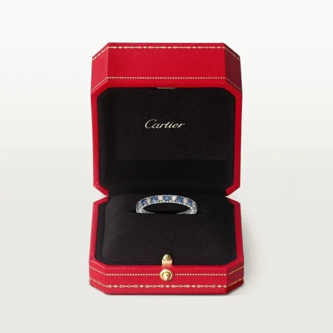 Etincelle De Cartier Wedding Band – Platinum, Sapphires, Diamonds – Cartier Etincelle De Cartier Wedding Band – Platinum, Sapphires, Diamonds – Cartier