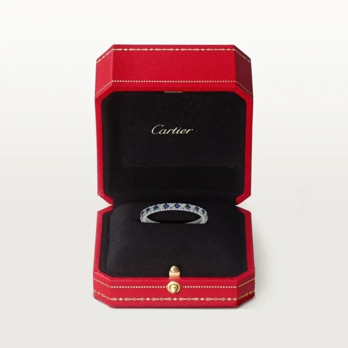 Etincelle De Cartier Wedding Band – Platinum, Sapphires, Diamonds – Cartier Etincelle De Cartier Wedding Band – Platinum, Sapphires, Diamonds – Cartier