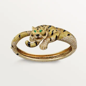 Faune Et Flore De Cartier Bracelet, Yellow, Orange and Brown Diamonds, Paved