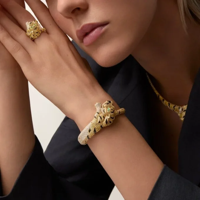 Faune Et Flore De Cartier Bracelet, Yellow, Orange and Brown Diamonds, Paved Faune Et Flore De Cartier Bracelet, Yellow, Orange and Brown Diamonds, Paved