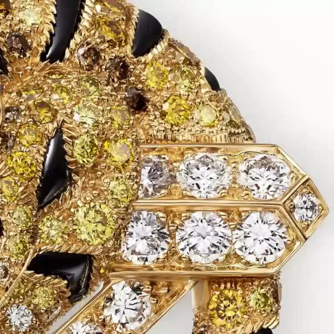 Faune Et Flore De Cartier Brooch, Yellow, Orange and Brown Diamonds, Paved Faune Et Flore De Cartier Brooch, Yellow, Orange and Brown Diamonds, Paved