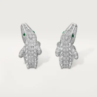 Faune Et Flore De Cartier Earrings, Paved