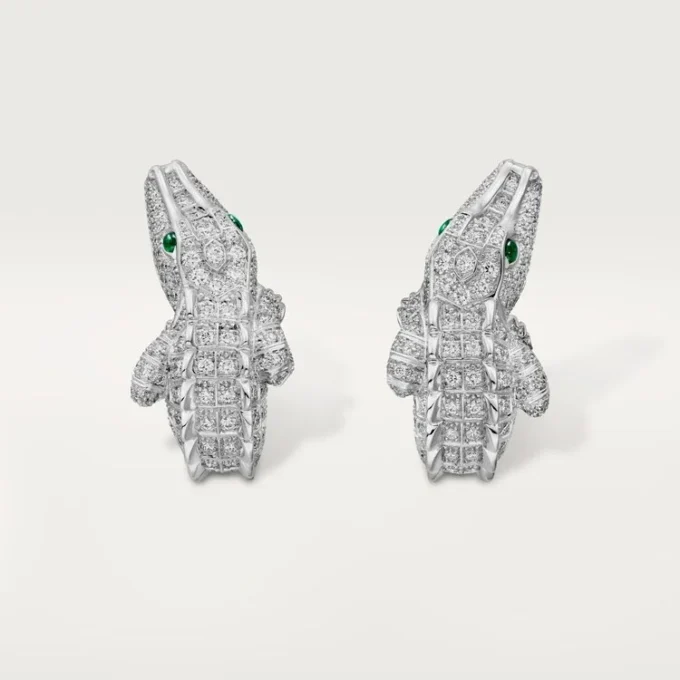 Faune Et Flore De Cartier Earrings, Paved