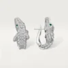 Faune Et Flore De Cartier Earrings, Paved