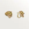 Faune Et Flore De Cartier Earrings, Yellow, Orange and Brown Diamonds, Paved