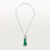 Faune Et Flore De Cartier Necklace, Emerald Beads, Paved Faune Et Flore De Cartier Necklace, Emerald Beads, Paved