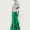 Faune Et Flore De Cartier Necklace, Emerald Beads, Paved Faune Et Flore De Cartier Necklace, Emerald Beads, Paved
