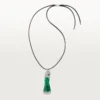 Faune Et Flore De Cartier Necklace, Emerald Beads, Paved Faune Et Flore De Cartier Necklace, Emerald Beads, Paved
