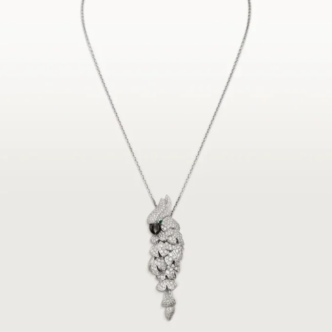 Faune Et Flore De Cartier Necklace, Paved Faune Et Flore De Cartier Necklace, Paved