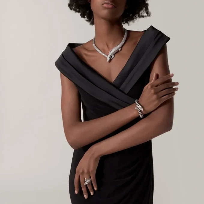 Faune Et Flore De Cartier Necklace, Paved Faune Et Flore De Cartier Necklace, Paved