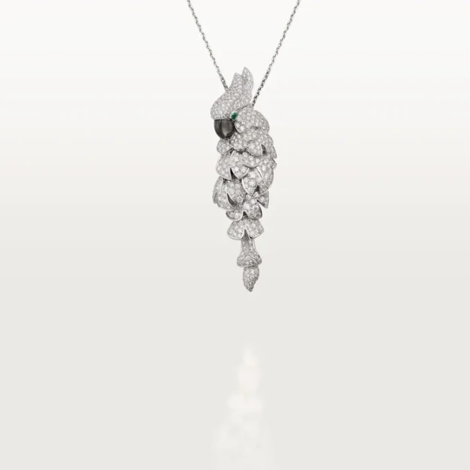 Faune Et Flore De Cartier Necklace, Paved Faune Et Flore De Cartier Necklace, Paved