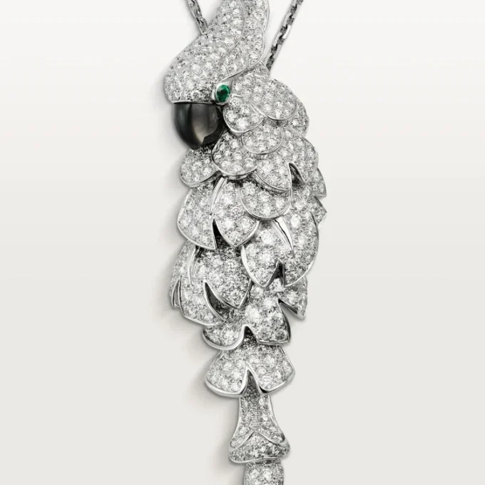 Faune Et Flore De Cartier Necklace, Paved Faune Et Flore De Cartier Necklace, Paved