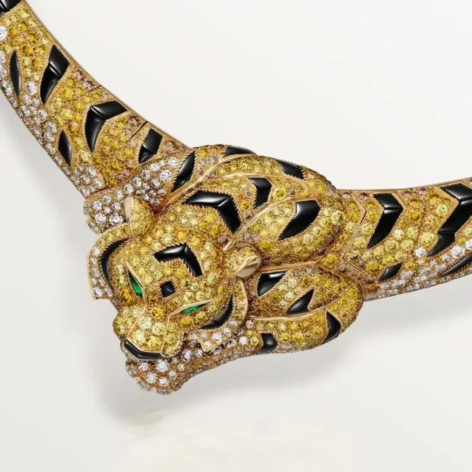 Faune Et Flore De Cartier Necklace, Yellow, Orange and Brown Diamonds, Paved Faune Et Flore De Cartier Necklace, Yellow, Orange and Brown Diamonds, Paved