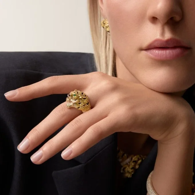 Faune Et Flore De Cartier Ring, Yellow, Orange and Brown Diamonds, Paved Faune Et Flore De Cartier Ring, Yellow, Orange and Brown Diamonds, Paved