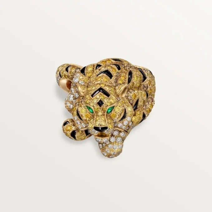 Faune Et Flore De Cartier Ring, Yellow, Orange and Brown Diamonds, Paved Faune Et Flore De Cartier Ring, Yellow, Orange and Brown Diamonds, Paved