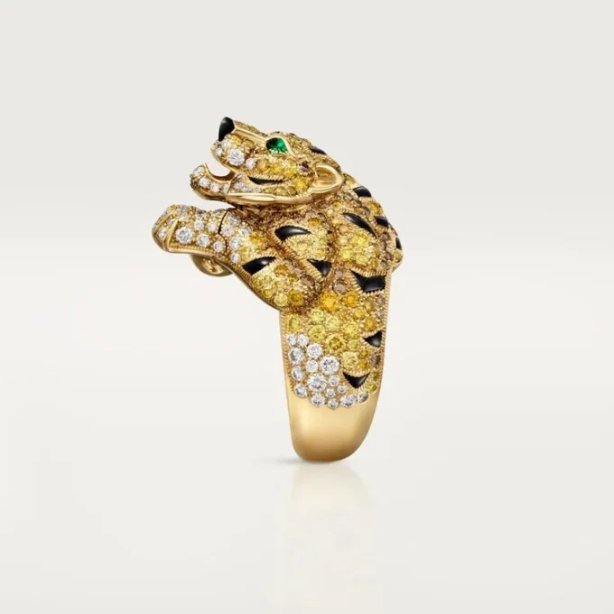 Faune Et Flore De Cartier Ring, Yellow, Orange and Brown Diamonds, Paved Faune Et Flore De Cartier Ring, Yellow, Orange and Brown Diamonds, Paved