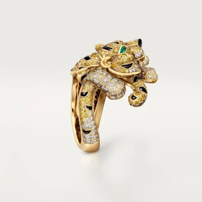 Faune Et Flore De Cartier Ring, Yellow, Orange and Brown Diamonds, Paved Faune Et Flore De Cartier Ring, Yellow, Orange and Brown Diamonds, Paved