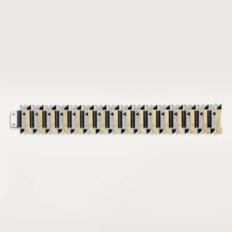 Geometrie & Contrastes Bracelet, Onyx, Paved