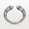 Geometrie & Contrastes Bracelet, Turquoise, Paved Geometrie & Contrastes Bracelet, Turquoise, Paved
