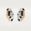 Geometrie & Contrastes Earrings, Onyx, Paved Geometrie & Contrastes Earrings, Onyx, Paved