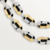 Geometrie & Contrastes Necklace, Onyx, Multi-Wear, Paved