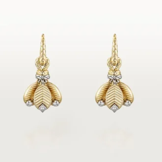 Grain De Cafe Earrings, Diamonds