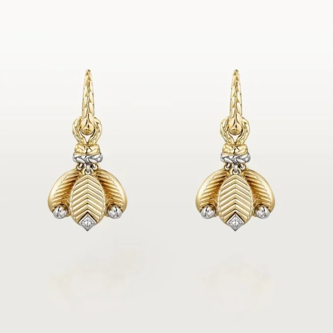 Grain De Cafe Earrings, Diamonds Grain De Cafe Earrings, Diamonds