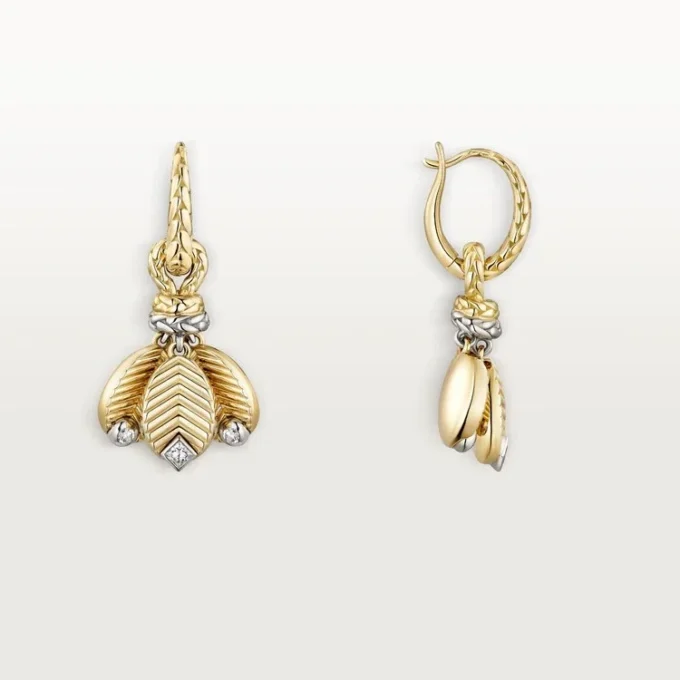 Grain De Cafe Earrings, Diamonds Grain De Cafe Earrings, Diamonds