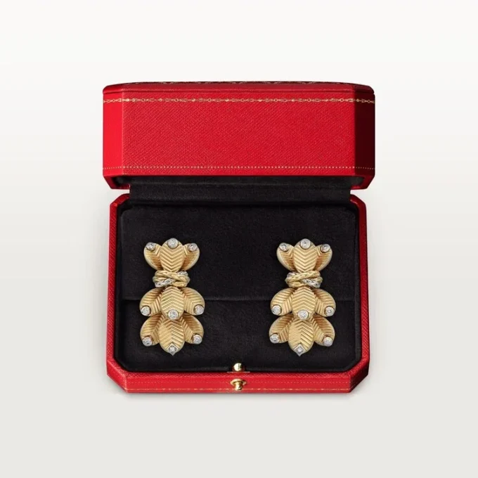 Grain De Cafe Earrings, Diamonds Grain De Cafe Earrings, Diamonds