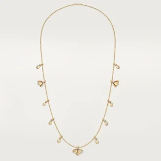 Grain De Cafe Long Necklace, Diamonds