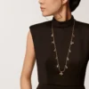 Grain De Cafe Long Necklace, Diamonds Grain De Cafe Long Necklace, Diamonds