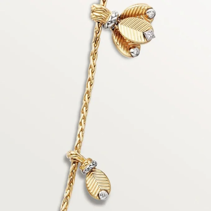 Grain De Cafe Long Necklace, Diamonds Grain De Cafe Long Necklace, Diamonds