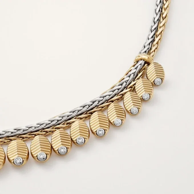 Grain De Cafe Necklace, Diamonds
