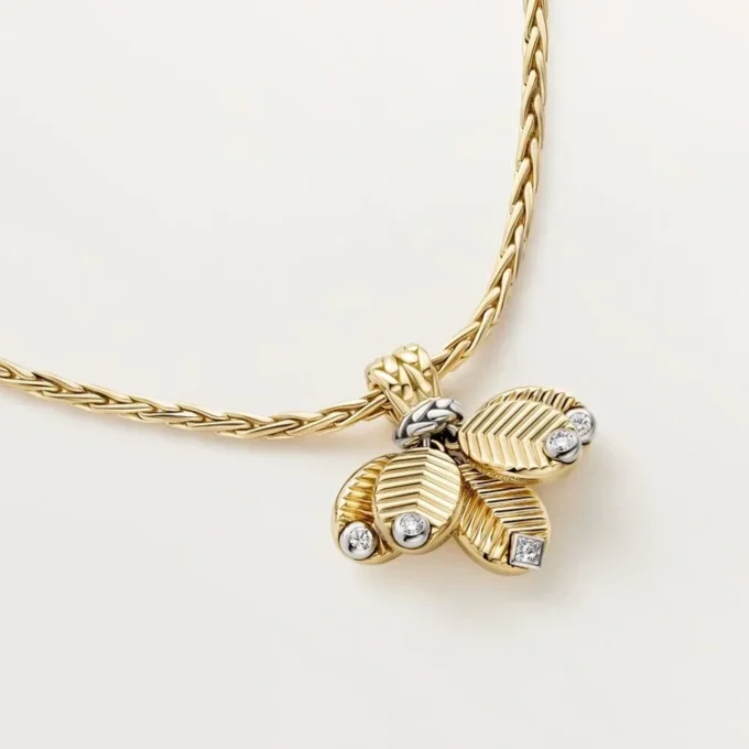 Grain De Cafe Necklace, Diamonds